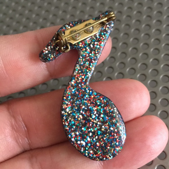 🖤Music note Vtg brooch - Picture 5 of 7